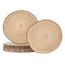 Vintiquewise Set of 4 Rustic Wood Slices Round Multi Purpose Natural Wooden Slabs for Chargers Cake Risers Serving Trays Table Centerpieces Home Decor DIY Crafts Party Supplies and Tableware